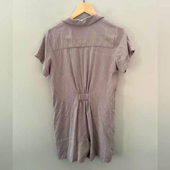 SMASH+TESS Shorty Zip Up Overall Barely Blush Pink Jumpsuit - Picture 6 of 6